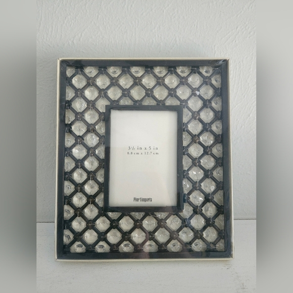 Pier 1 Other - NWT Vintage Pier 1/Pier One Black Metal Grid Picture Frame